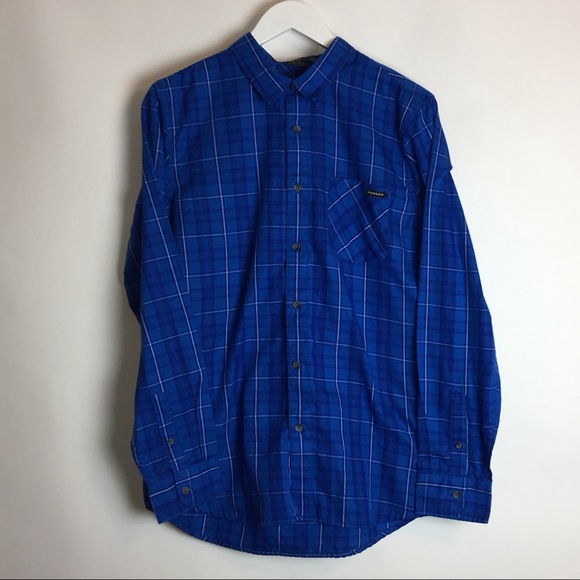 Oakley Other - Oakley Long Sleeve Button Up Causal Shirt Med Blue